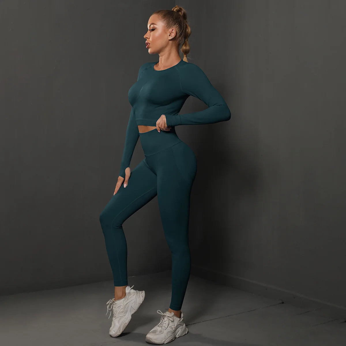 ActiveFit Seamless Gym Set – Long Sleeve