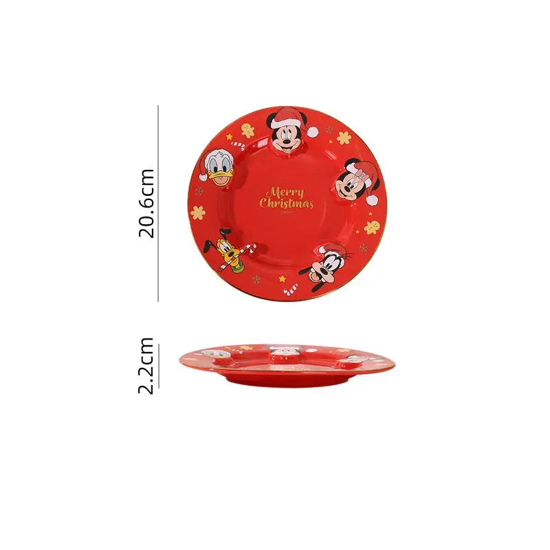 Mickey Christmas Ceramic Dinnerware