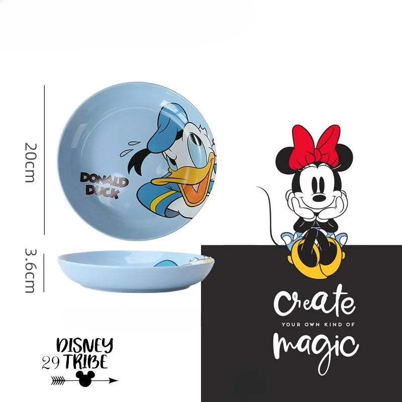 Disney Ceramic Children’s Dinner Plate – Heat Resistant Cartoon Design