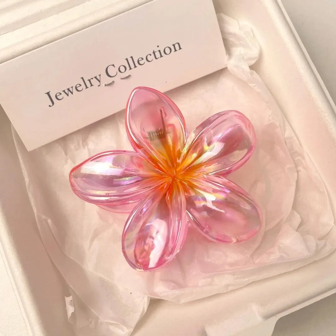 Flower-Shaped Hair Claw Clip – Summer Acrylic Hair Accessory