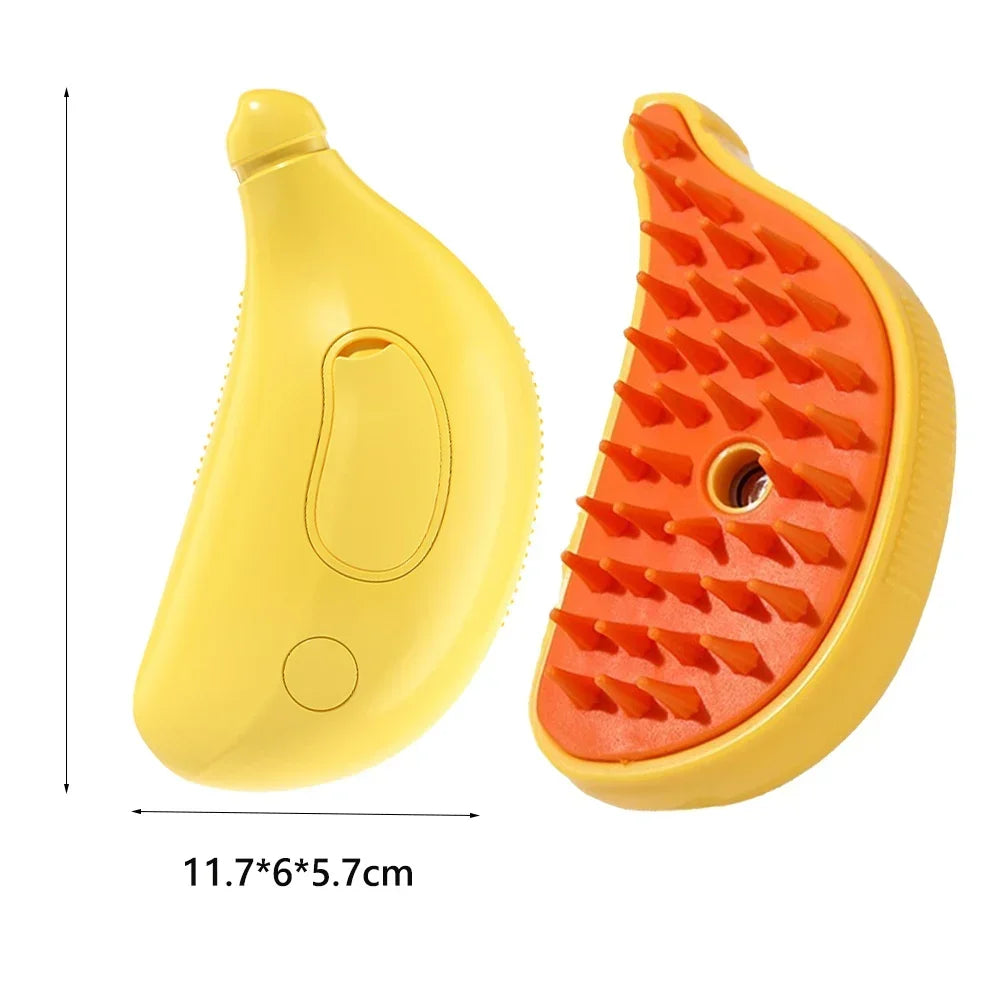 Steam Pet Hair Brush – Gentle Grooming & Massage