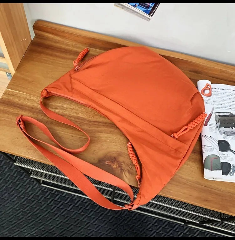 Casual Nylon Shoulder Bag for Women – Large Capacity Everyday Crossbody