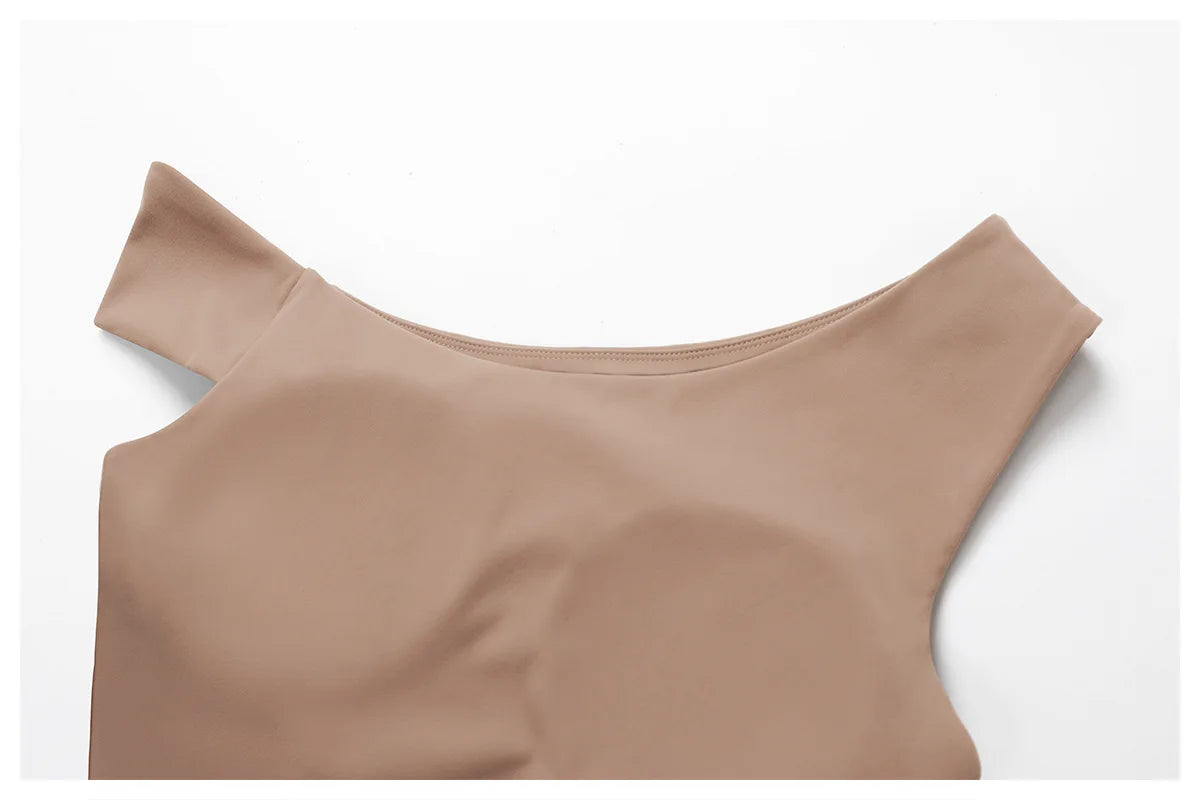 One-Shoulder Sports Bra Top for Women – Medium Support Yoga & Fitness (Multi Colors)
