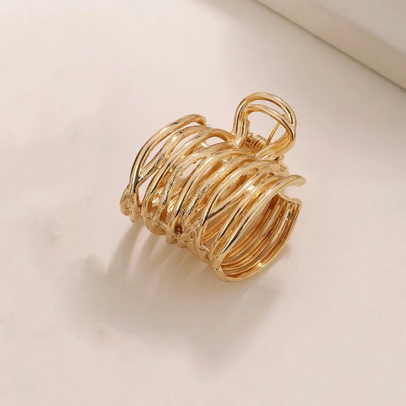 Geometric Hollow Metal Hair Claw Clip