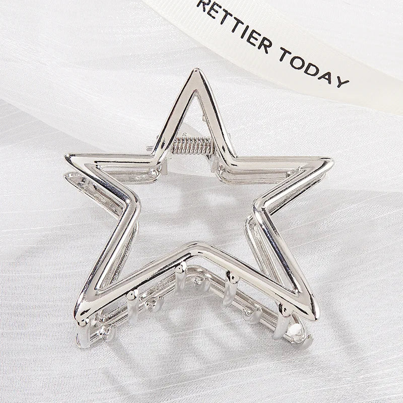 Hollow Star Metal Hair Claw