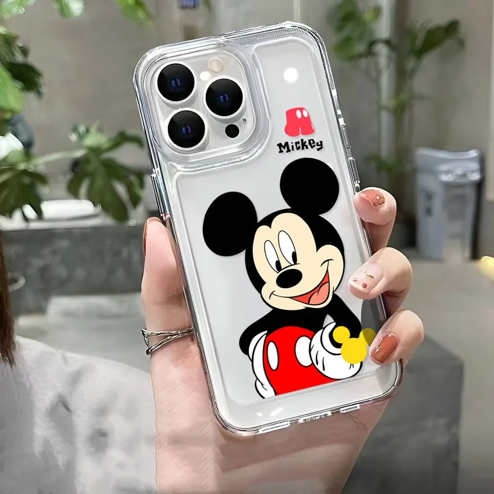 Clear Cartoon Mickey Case – Classic Charm in a Modern Style