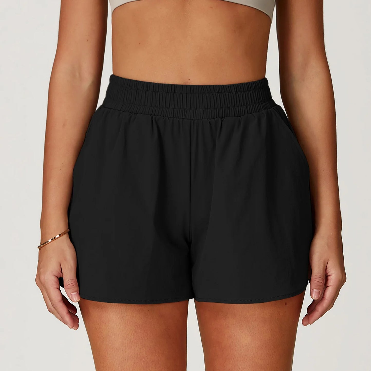 High-Waist Workout Shorts for Women – Multi Colors