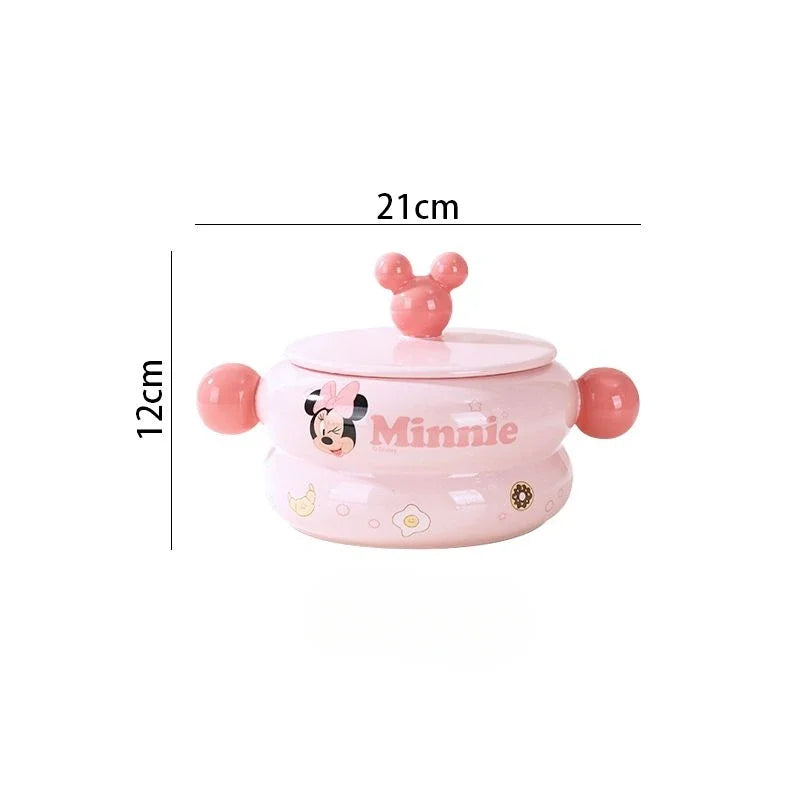 Disney Mickey Minnie Donald Daisy Ceramic Tableware Bowls & Plates Set