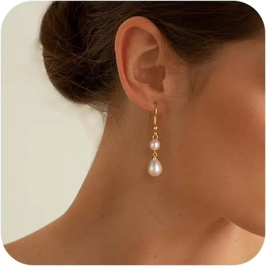 Elegant Pearl Drop Earrings