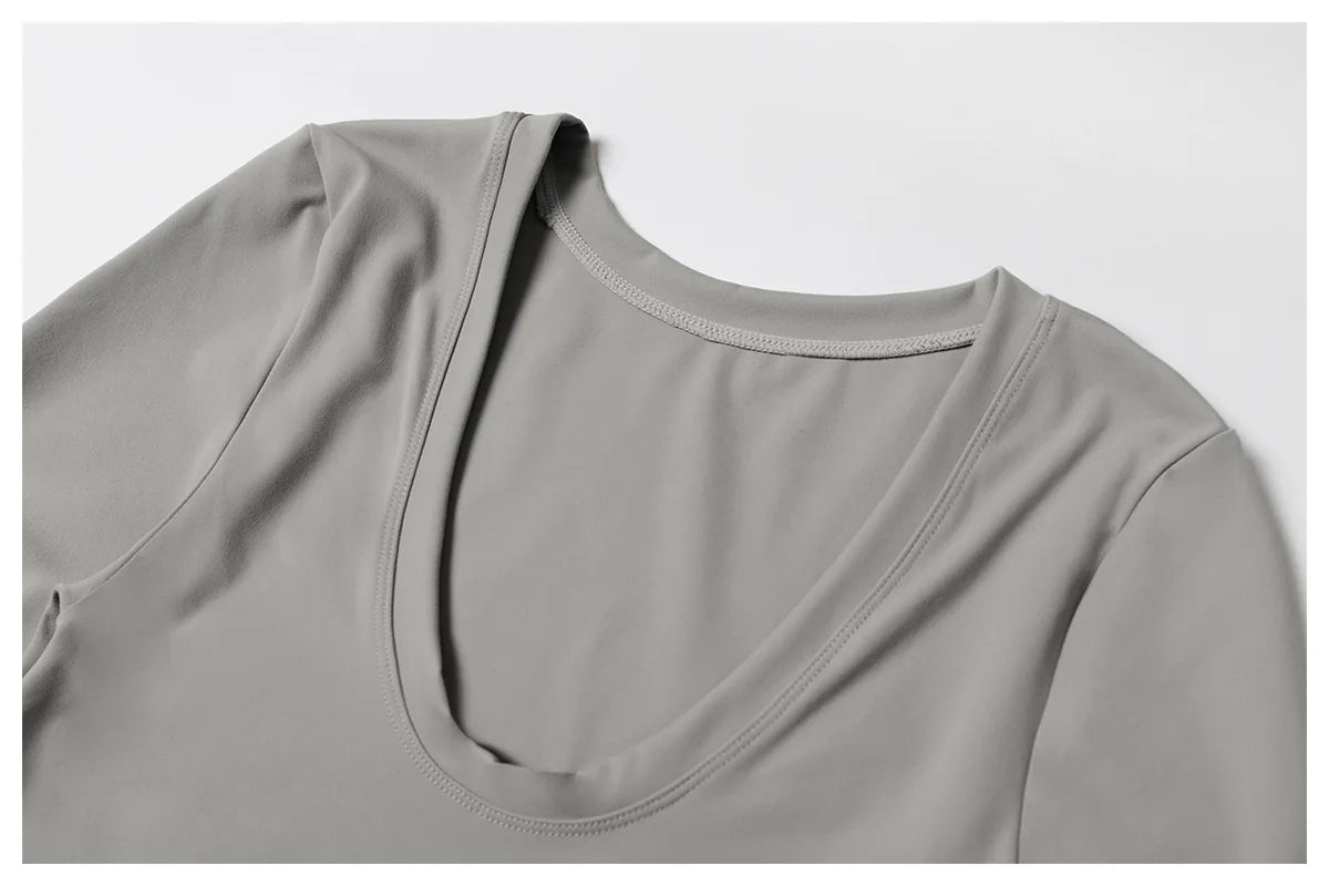 Women's Long Sleeve Yoga Jumpsuit – One-Piece Athletic Bodysuit (Available in Multiple Colors)