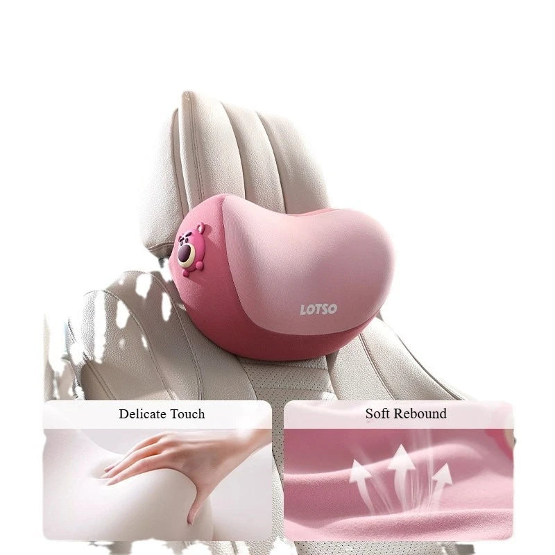 Cartoon Car Headrest Pillow – Cute Mickey & Minnie Neck Support