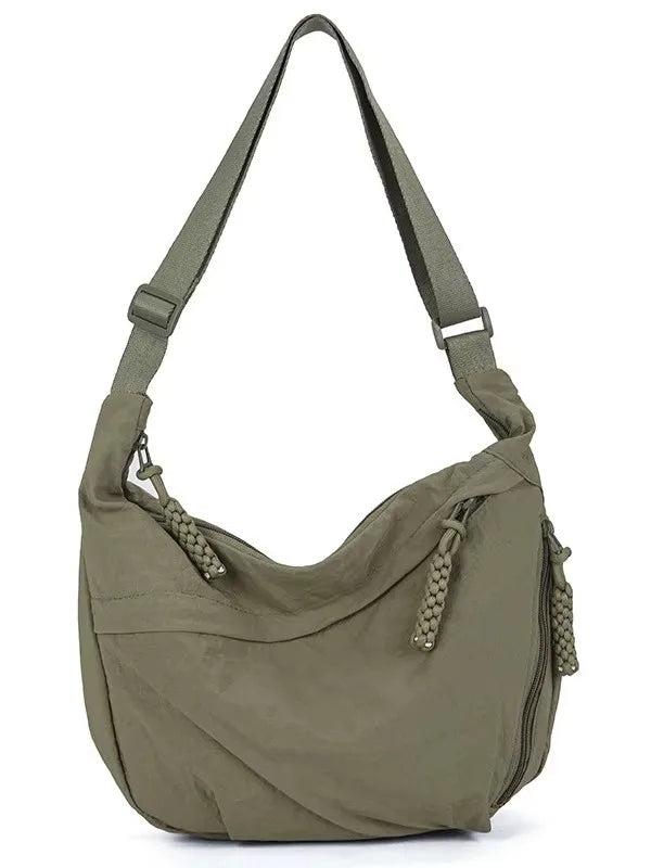 Casual Nylon Shoulder Bag for Women – Large Capacity Everyday Crossbody