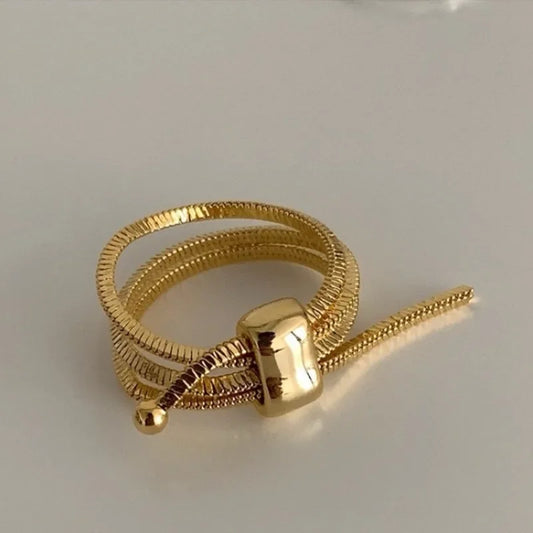 Multi-Layer Wrap Ring – Gold or Silver Finish