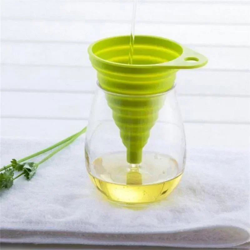 Collapsible Silicone Funnel – Foldable Kitchen Tool