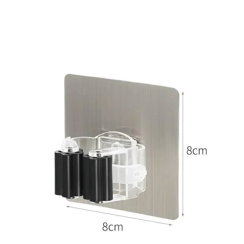 Adhesive Broom & Mop Holder – Wall Mount Hook