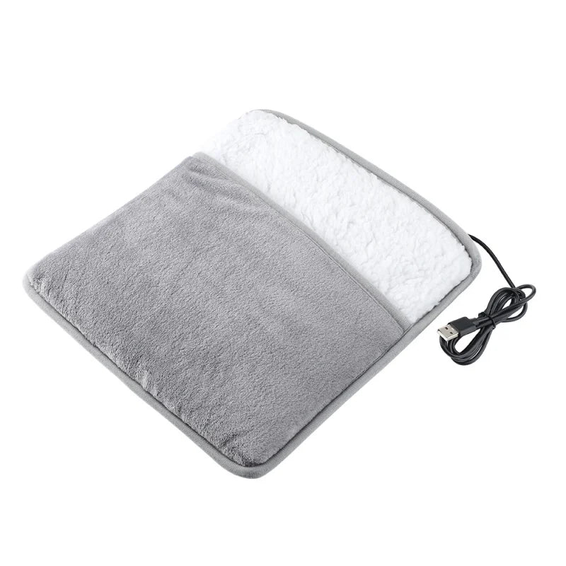 USB Foot Warmer – Portable Soft Plush Heating Pad for Winter