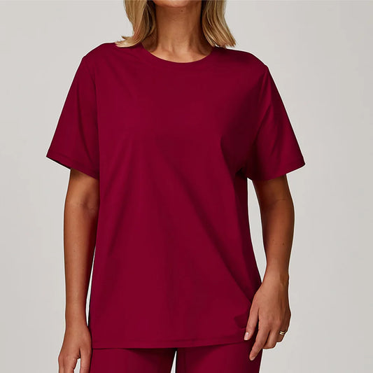 Loose Fit Quick-Dry Workout T-Shirt – Women’s Short Sleeve Gym Top