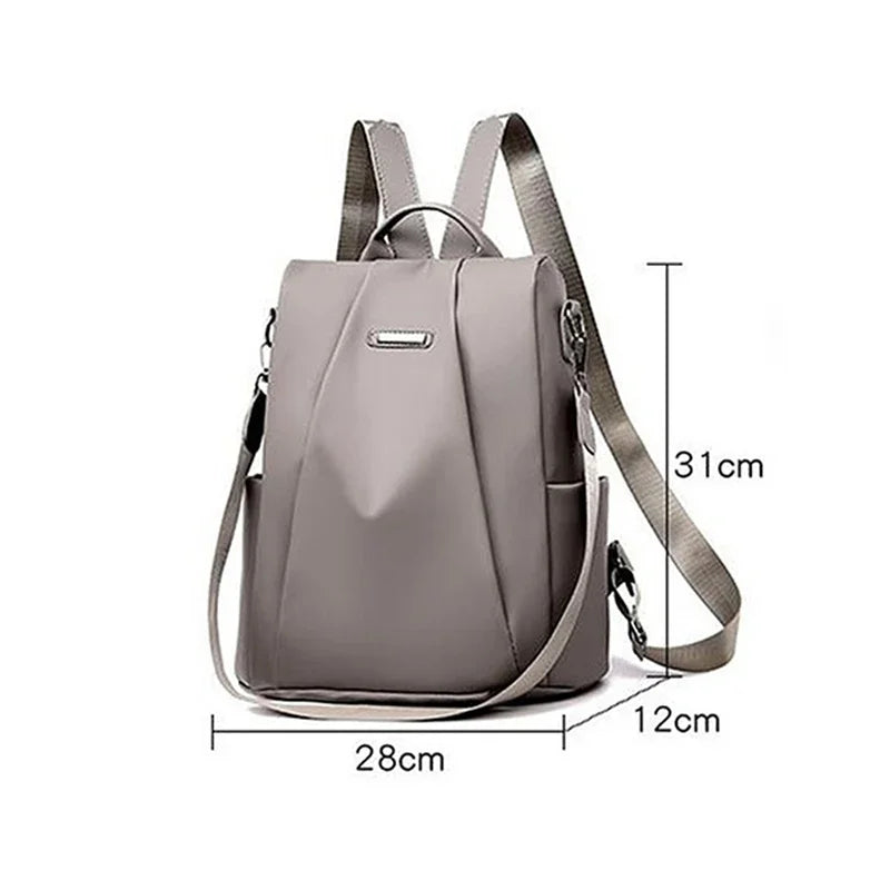 Women's Anti-Theft Backpack – Waterproof, Lightweight, Convertible Shoulder Bag