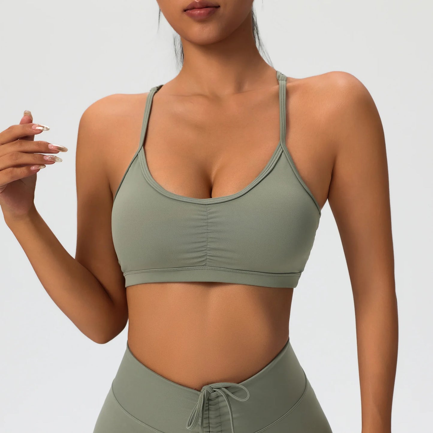 Women’s Cross Back Sports Bra – High Support Fitness Top for Yoga & Gym (Multi Colors)
