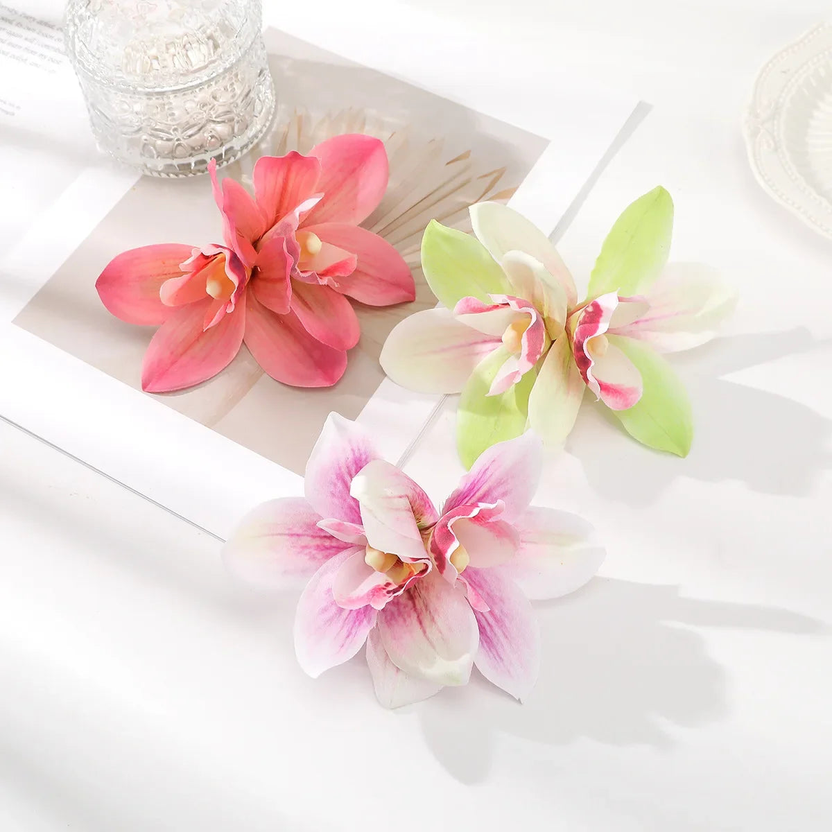 Orchid Flower Hair Clip – Bohemian Bridal & Holiday Hair Accessory