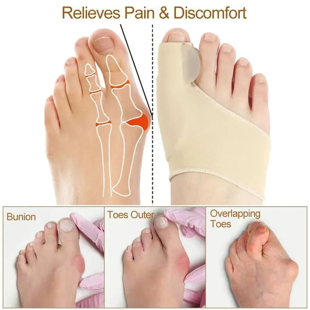 Soft Orthopedic Toe Separator – Bunion Corrector Sock for Hallux Valgus Relief