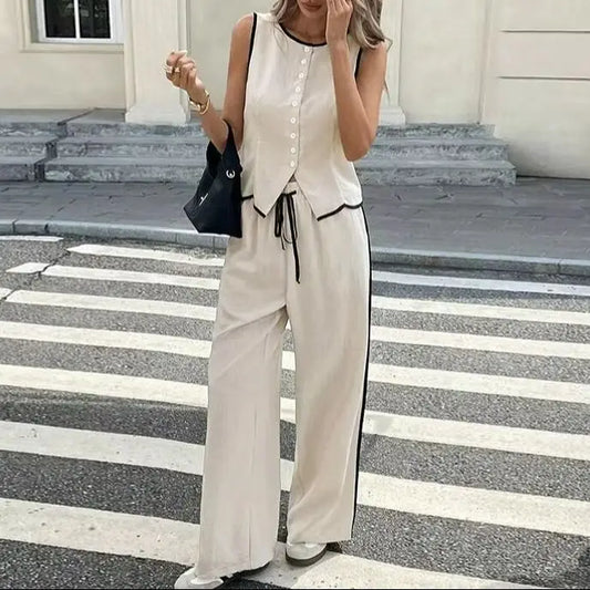 Elegant Casual Two-Piece Set
