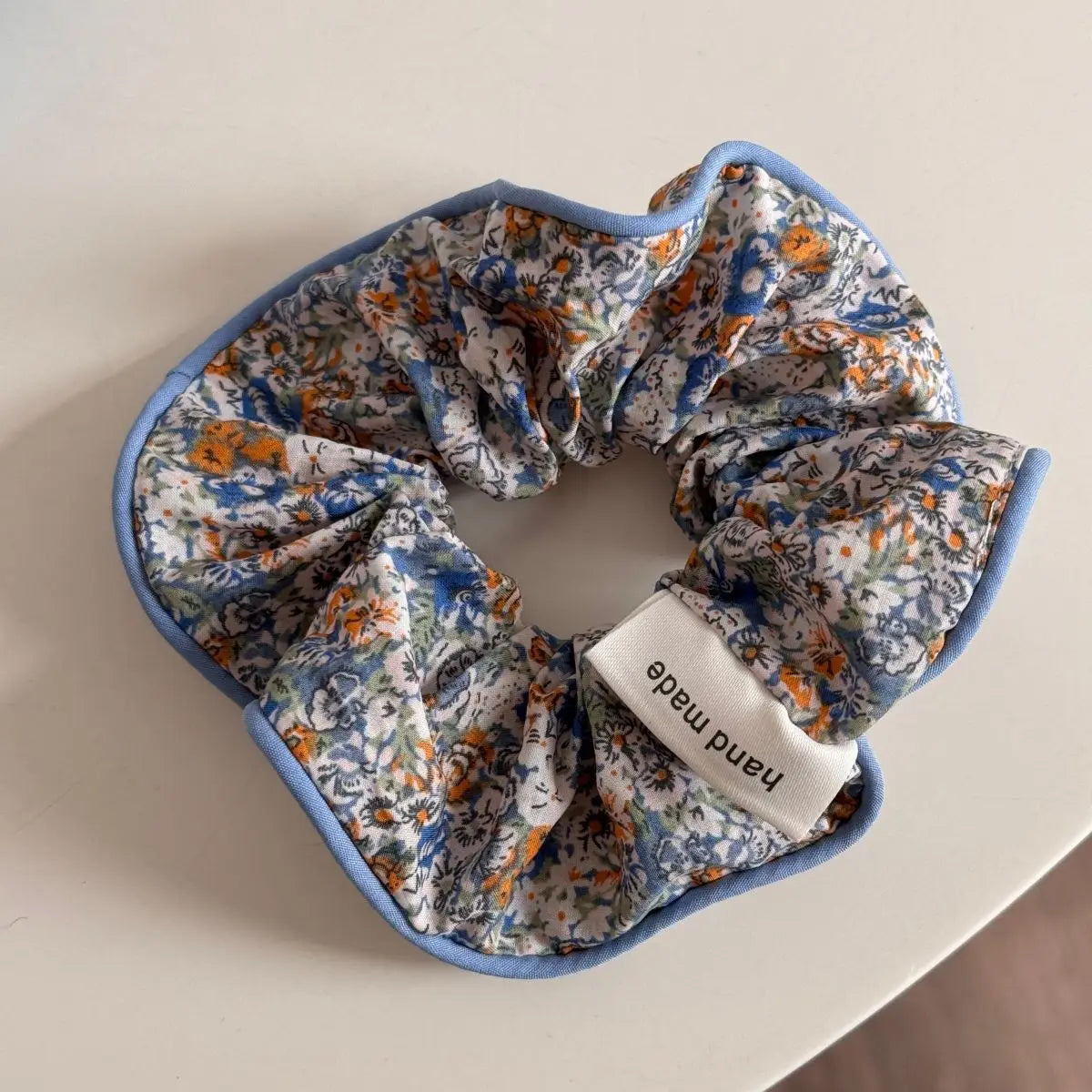 Large Korean Style Scrunchie – Candy Color Hair Tie for Bun or Ponytail
