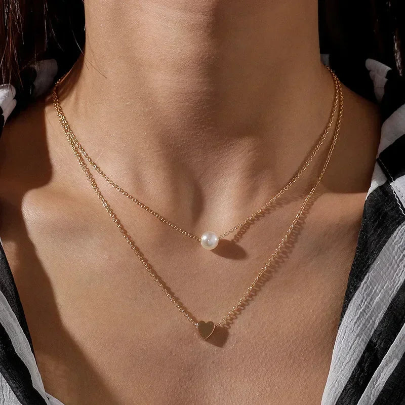 Layered Choker Necklace Set – Multiple Styles