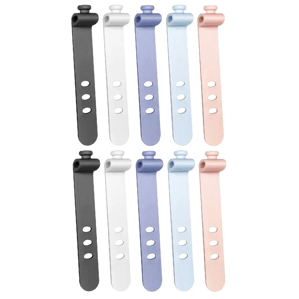 Silicone Cable Organizer Clips (Multi-Pack)