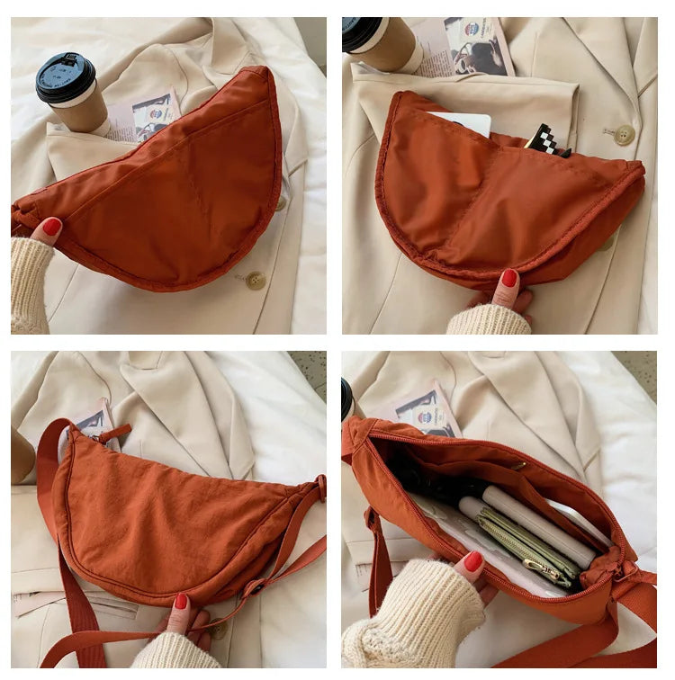 Casual Canvas Shoulder Bag – Large Capacity Crossbody Tote