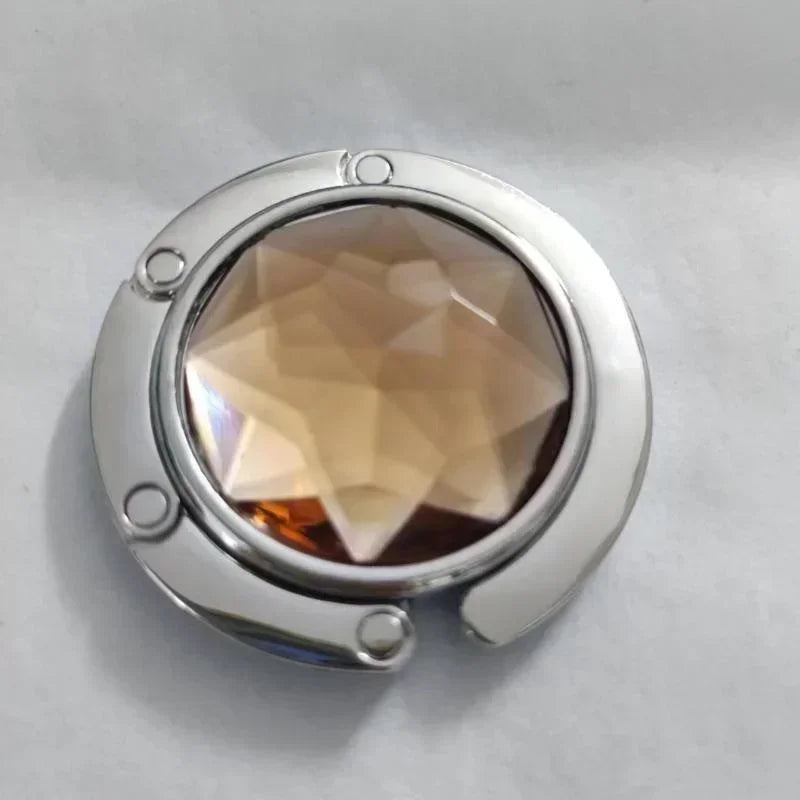 Foldable Crystal Bag Hook for Table