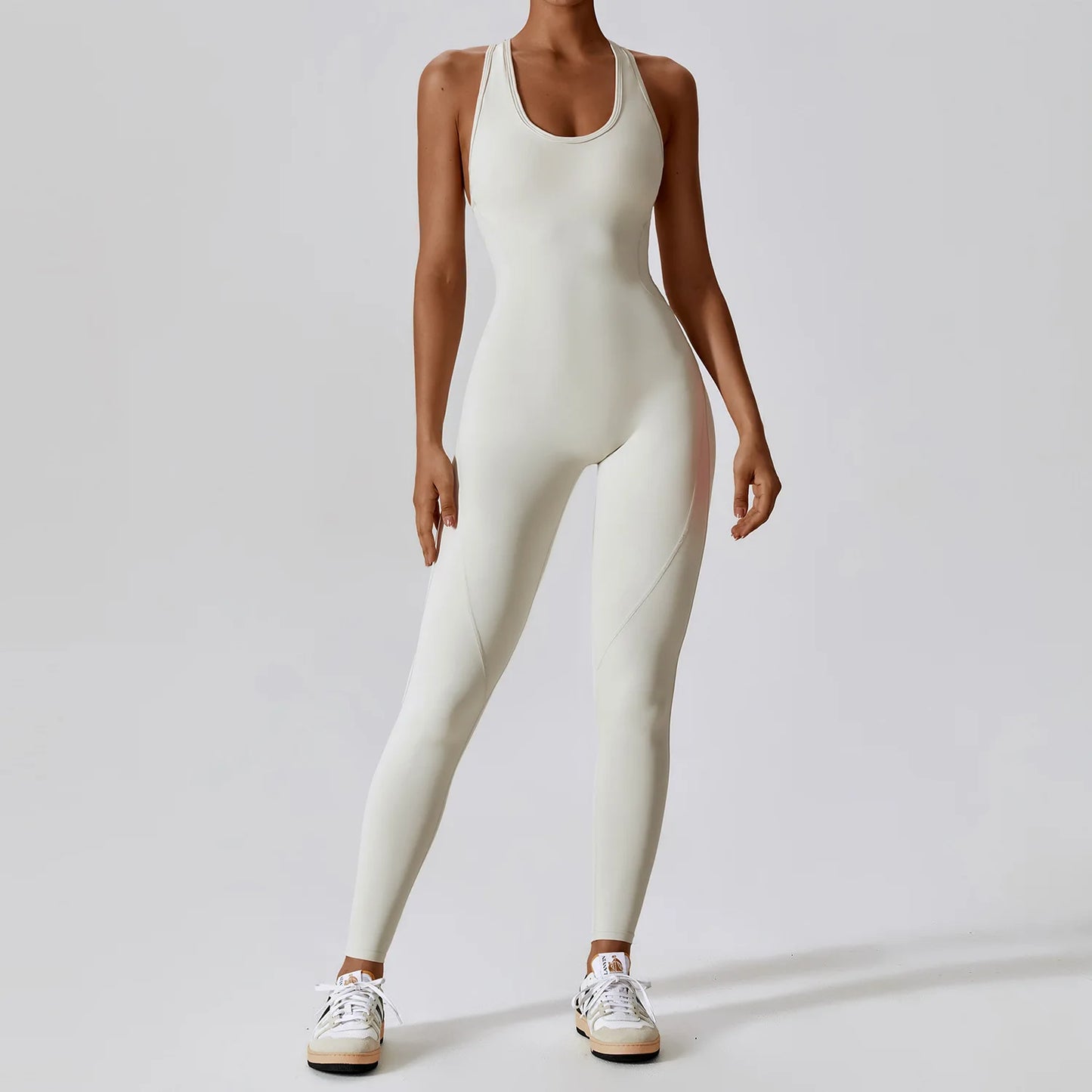 Women's Backless Sports Jumpsuit – Buttery-Soft One-Piece Yoga Suit
