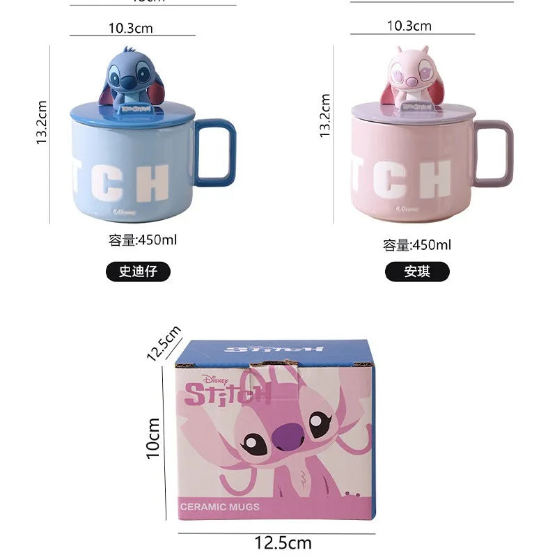 Stitch & Lilo Ceramic Mug with Lid – 450ml