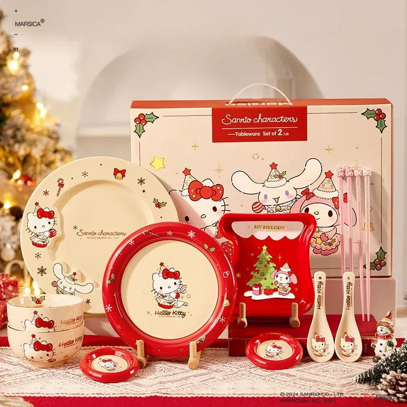 Hello Kitty Christmas Dinner Set