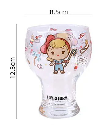 Disney Toy Story Glass Mug – Cartoon Sheriff Woody & Jessie Water Cup